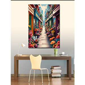 Kanvas Tablo Dar Çiçek Pasajı 100x140 cm