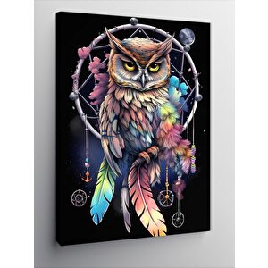 Kanvas Tablo Düş Kapanına Oturan Baykuş 50x70 cm
