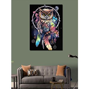 Kanvas Tablo Düş Kapanına Oturan Baykuş 50x70 cm