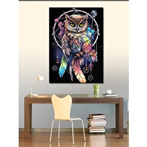 Kanvas Tablo Düş Kapanına Oturan Baykuş 70x100 cm