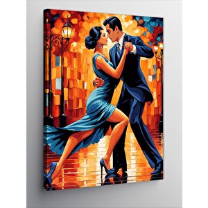 Kanvas Tablo Romantik Dans Eden Çift 50x70 cm