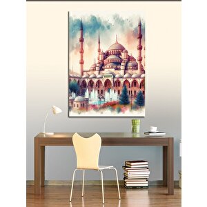 Kanvas Tablo Sultan Ahmet Camii Ve Havuz 70x100 cm
