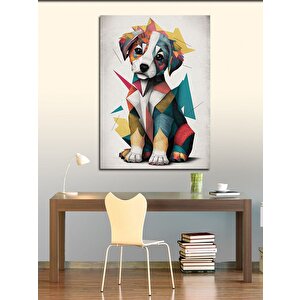 Kanvas Tablo Sevimli Yavru Köpek 100x140 cm