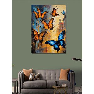 Kanvas Tablo Renkli Kelebekler 70x100 cm