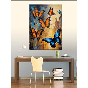 Kanvas Tablo Renkli Kelebekler 70x100 cm