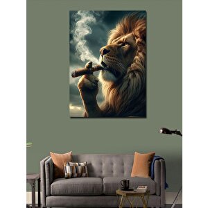Kanvas Tablo Puro İçen Aslan 100x140 cm