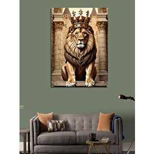 Kanvas Tablo Kral Aslan 50x70 cm