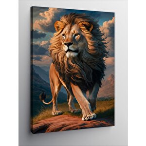 Kanvas Tablo Erkek Aslan 50x70 cm