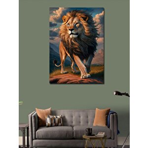 Kanvas Tablo Erkek Aslan 50x70 cm