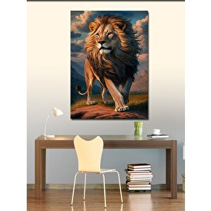 Kanvas Tablo Erkek Aslan 50x70 cm