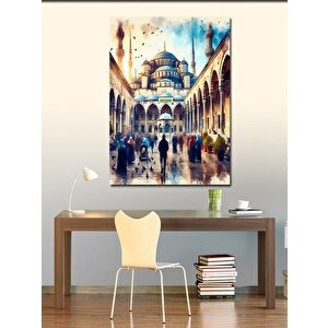 Kanvas Tablo Cami Temalı 100x140 cm