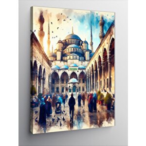 Kanvas Tablo Cami Temalı 70x100 cm