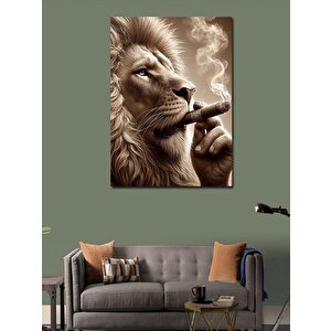 Kanvas Tablo Puro İçen Aslan 50x70 cm