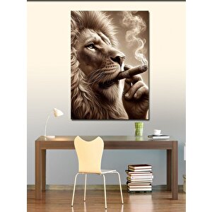 Kanvas Tablo Puro İçen Aslan 50x70 cm