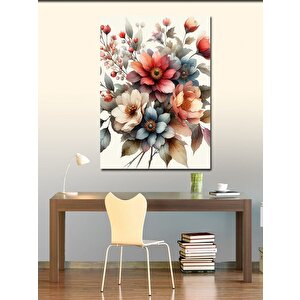 Kanvas Tablo Renkli Çiçekler 70x100 cm