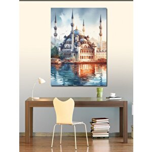 Kanvas Tablo Deniz Kenarında Camii 100x140 cm