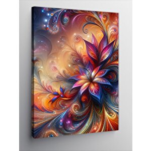 Kanvas Tablo Lotus Çiçekleri Ve Işıltılar 70x100 cm