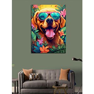 Kanvas Tablo Sevimli Köpek 100x140 cm