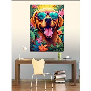 Kanvas Tablo Sevimli Köpek 100x140 cm