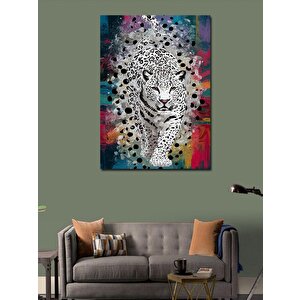 Kanvas Tablo Soyut Leopar 70x100 cm