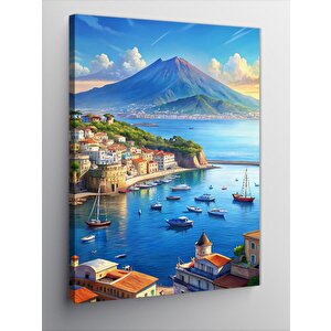 Kanvas Tablo Limandaki Gemiler 70x100 cm