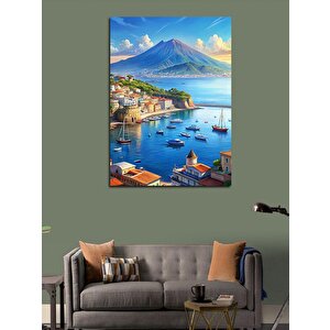 Kanvas Tablo Limandaki Gemiler 70x100 cm