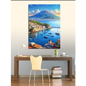 Kanvas Tablo Limandaki Gemiler 70x100 cm