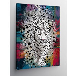 Kanvas Tablo Soyut Leopar 50x70 cm