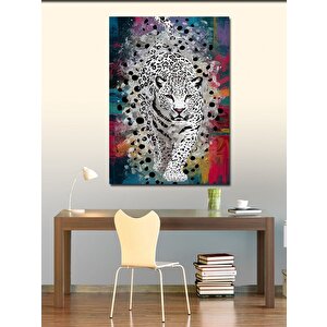 Kanvas Tablo Soyut Leopar 50x70 cm