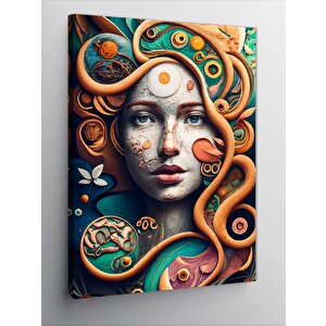Kanvas Tablo Soyut Kadın 100x140 cm