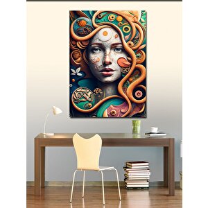 Kanvas Tablo Soyut Kadın 100x140 cm