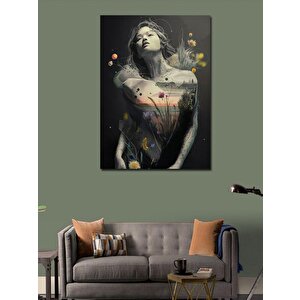 Kanvas Tablo Soyut Kadın 100x140 cm