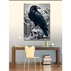 Kanvas Tablo Kuru Kafa Ve Karga 100x140 cm