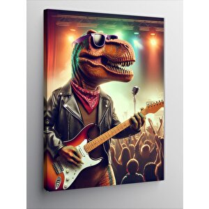 Kanvas Tablo Rockstar Dinazor 100x140 cm