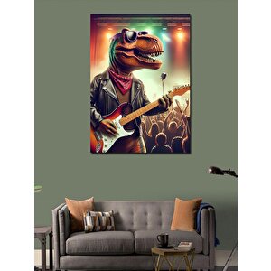 Kanvas Tablo Rockstar Dinazor 100x140 cm