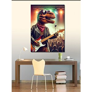 Kanvas Tablo Rockstar Dinazor 100x140 cm