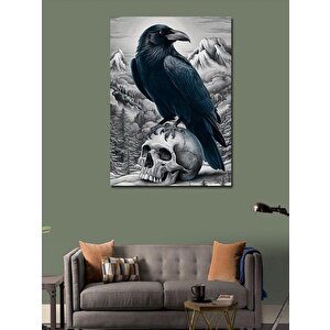 Kanvas Tablo Kuru Kafa Ve Karga 70x100 cm