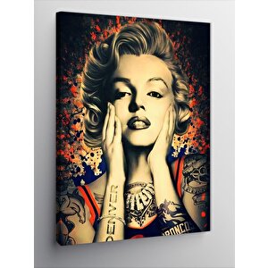 Kanvas Tablo Dövmeli Marilyn Monroe 100x140 cm