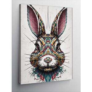 Kanvas Tablo Tribal Tavşan Kafası 70x100 cm