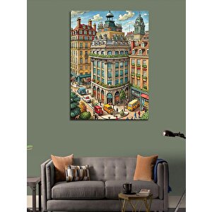 Kanvas Tablo Şehir Hayatı 50x70 cm