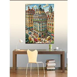 Kanvas Tablo Şehir Hayatı 50x70 cm