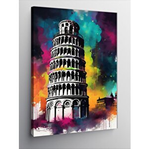 Kanvas Tablo İtalya Pizza Kulesi 50x70 cm