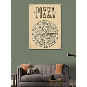 Kanvas Tablo Pizza Temalı 70x100 cm