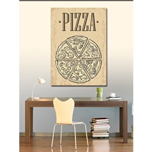 Kanvas Tablo Pizza Temalı 70x100 cm