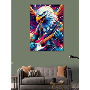 Kanvas Tablo Fender Gitarlı Kartal 70x100 cm