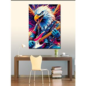 Kanvas Tablo Fender Gitarlı Kartal 70x100 cm