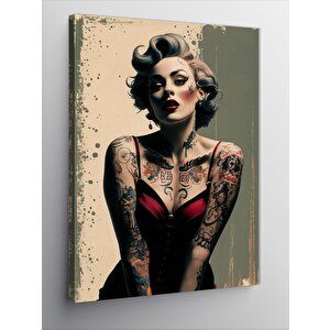 Kanvas Tablo Dövmeli Marilyn Monroe 100x140 cm