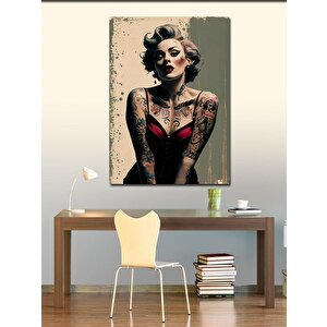 Kanvas Tablo Dövmeli Marilyn Monroe 100x140 cm