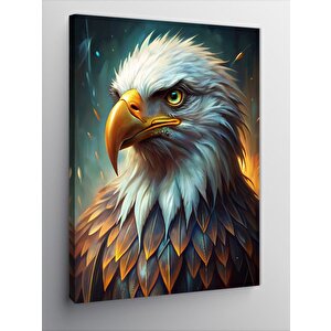 Kanvas Tablo Kızgın Kartal Portresi 50x70 cm