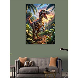 Kanvas Tablo Ormanda Dinozor 70x100 cm